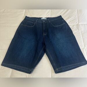 New BIG BOY Blue Denim Shorts with BB Velcro Patch Size XL